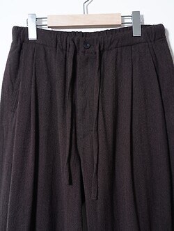 ULTERIOR 남성 WASHED W/S HERRINGBONE DRAWSTRING WIDE PANTS 이미지3
