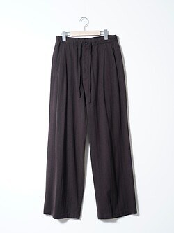 ULTERIOR 남성 WASHED W/S HERRINGBONE DRAWSTRING WIDE PANTS 이미지1