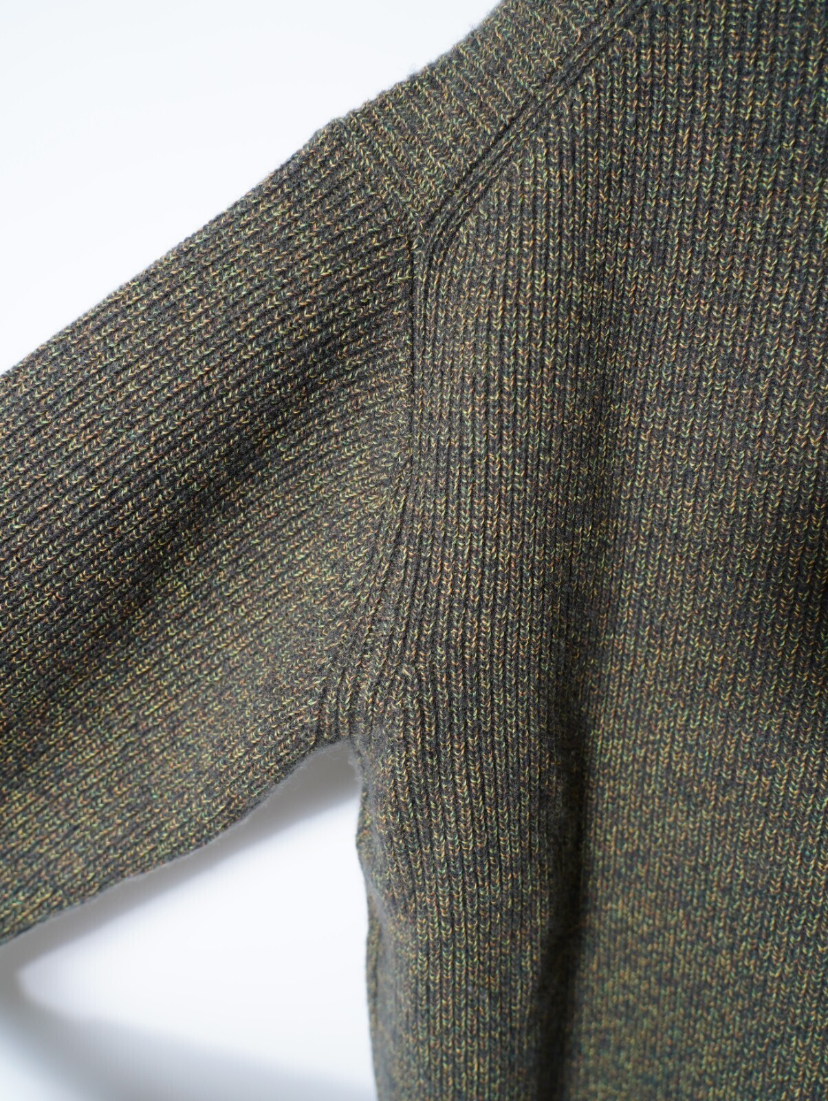 ULTERIOR 남성 W/C MELANGE RIB HALF ZIP KNIT 이미지7
