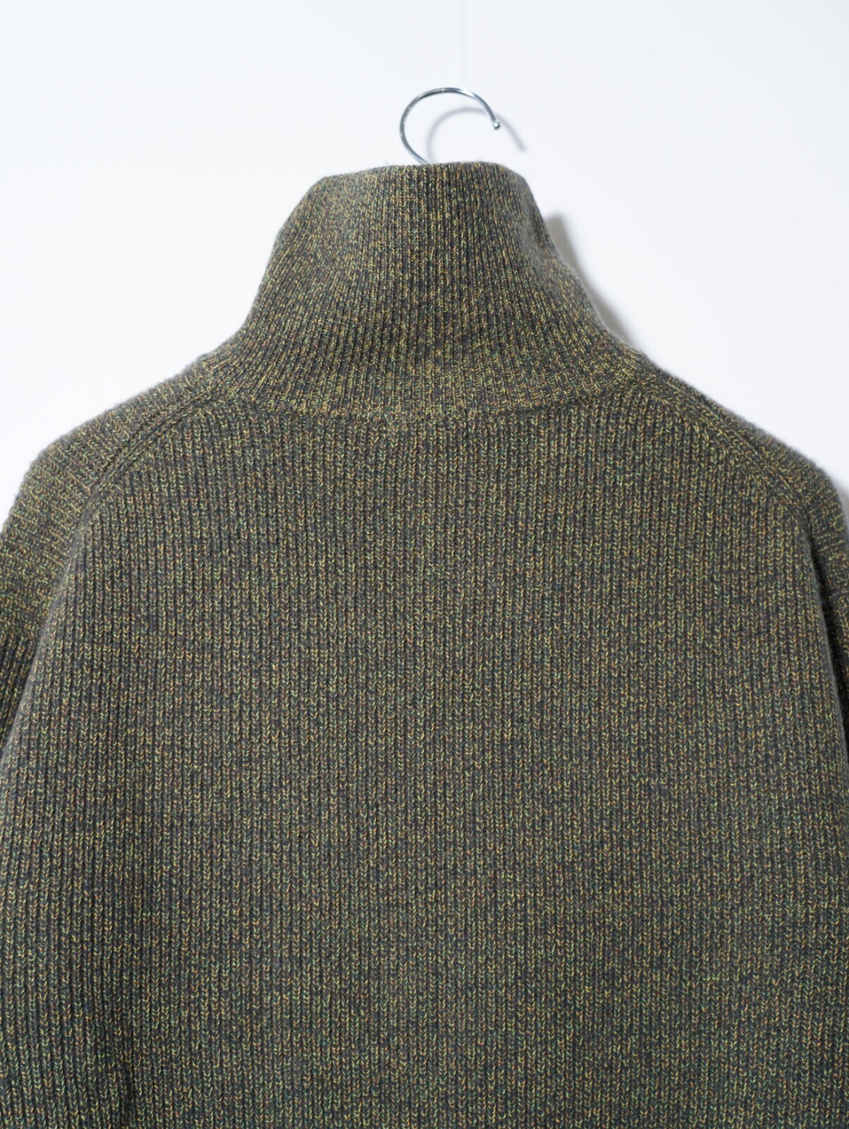 ULTERIOR 남성 W/C MELANGE RIB HALF ZIP KNIT 이미지6