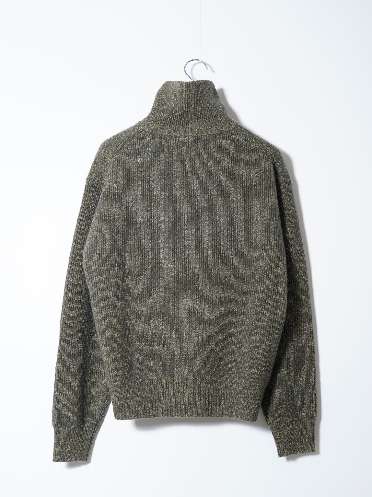 ULTERIOR 남성 W/C MELANGE RIB HALF ZIP KNIT 이미지2