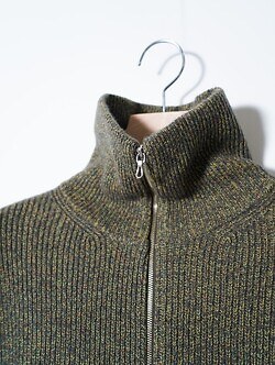 ULTERIOR 남성 W/C MELANGE RIB HALF ZIP KNIT 이미지4