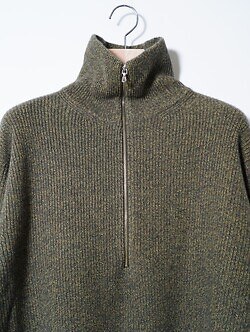ULTERIOR 남성 W/C MELANGE RIB HALF ZIP KNIT 이미지3
