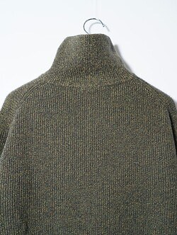 ULTERIOR 남성 W/C MELANGE RIB HALF ZIP KNIT 이미지6