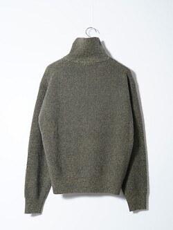 ULTERIOR 남성 W/C MELANGE RIB HALF ZIP KNIT 이미지2