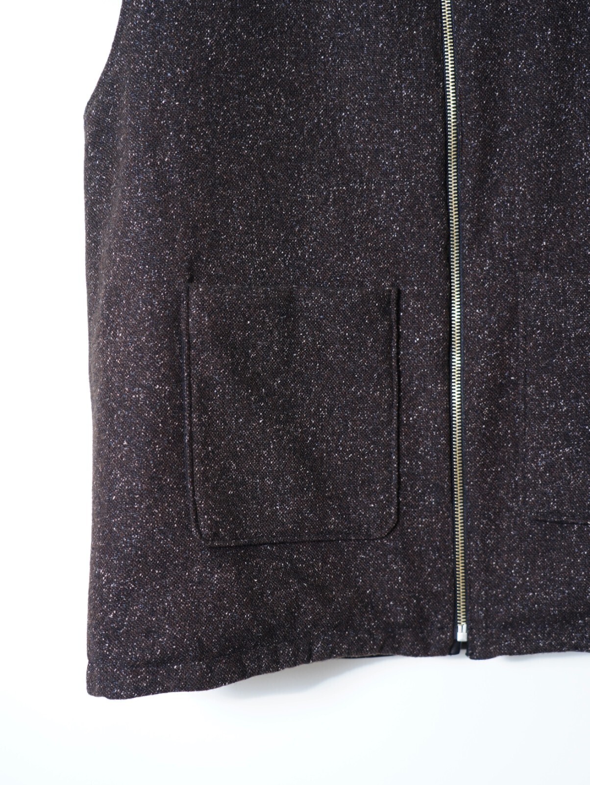 BISOWN WOMENS & MENS EX.) Lamb Leather / Wool Silk Reversible Vest IMAGE20