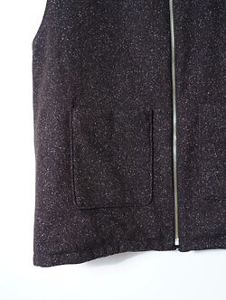 BISOWN WOMENS & MENS EX.) Lamb Leather / Wool Silk Reversible Vest IMAGE20
