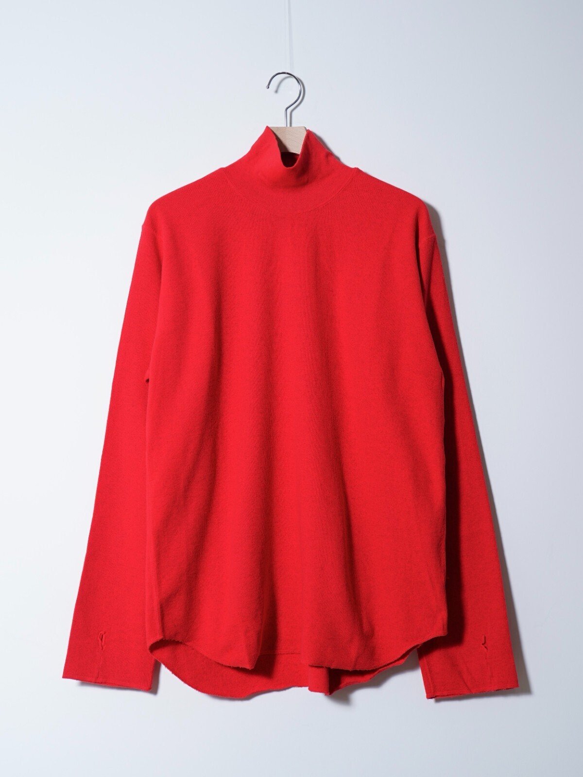 saby 男裝 HIGH NECK LONG SLEEVE TEE <Over Dye>- 26/1 BD Micro Waffle - 圖片1