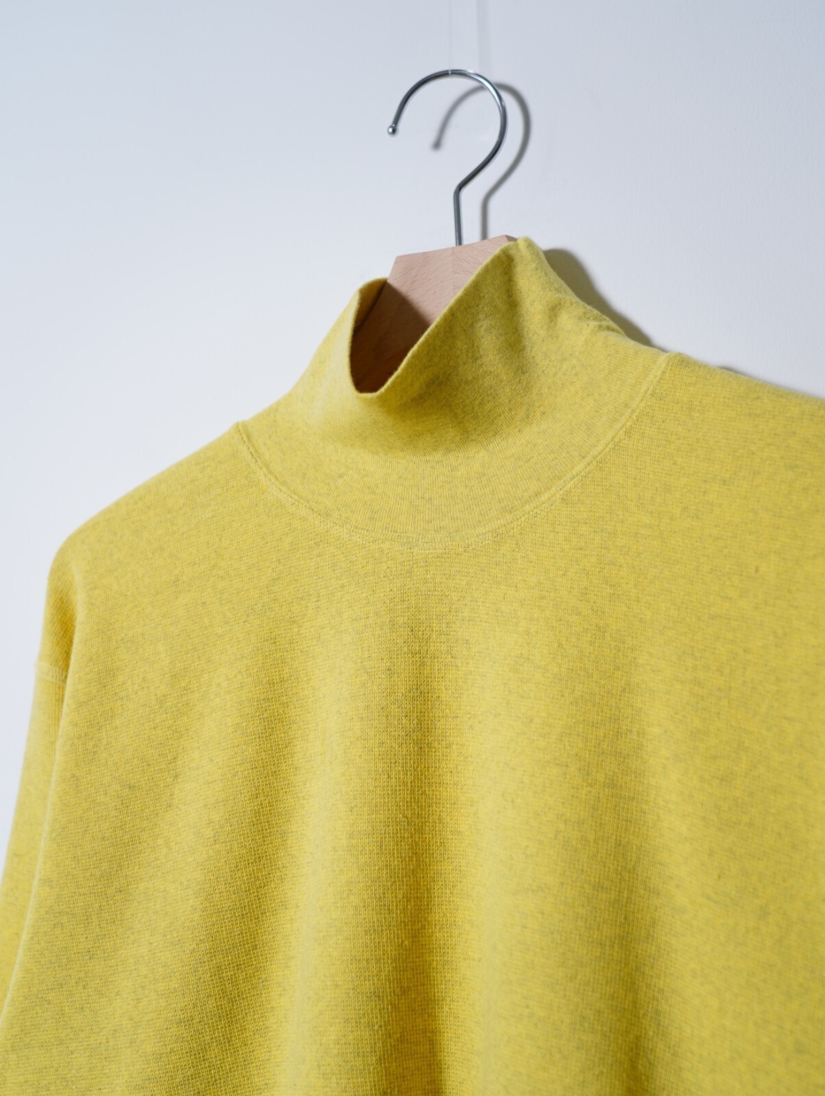 saby 男裝 HIGH NECK LONG SLEEVE TEE <Over Dye>- 26/1 BD Micro Waffle - 圖片9