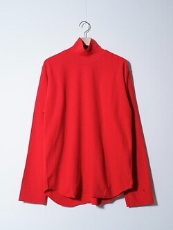saby 男裝 HIGH NECK LONG SLEEVE TEE <Over Dye>- 26/1 BD Micro Waffle - 圖片1