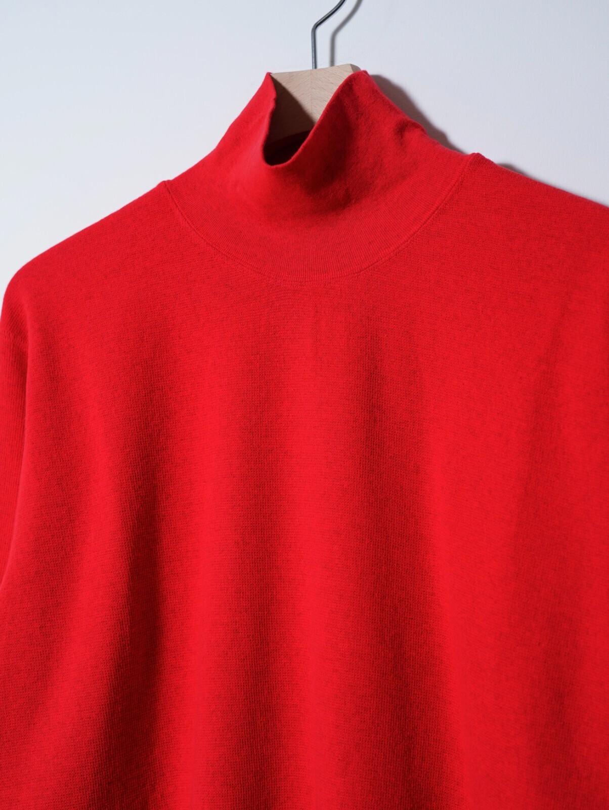 saby 男裝 HIGH NECK LONG SLEEVE TEE <Over Dye>- 26/1 BD Micro Waffle - 圖片3