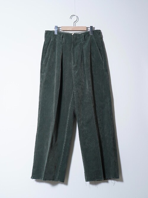 TUCK-BAGGY TYPE 2 - Enshu Japan Soft Cord FAB -｜saby 男裝