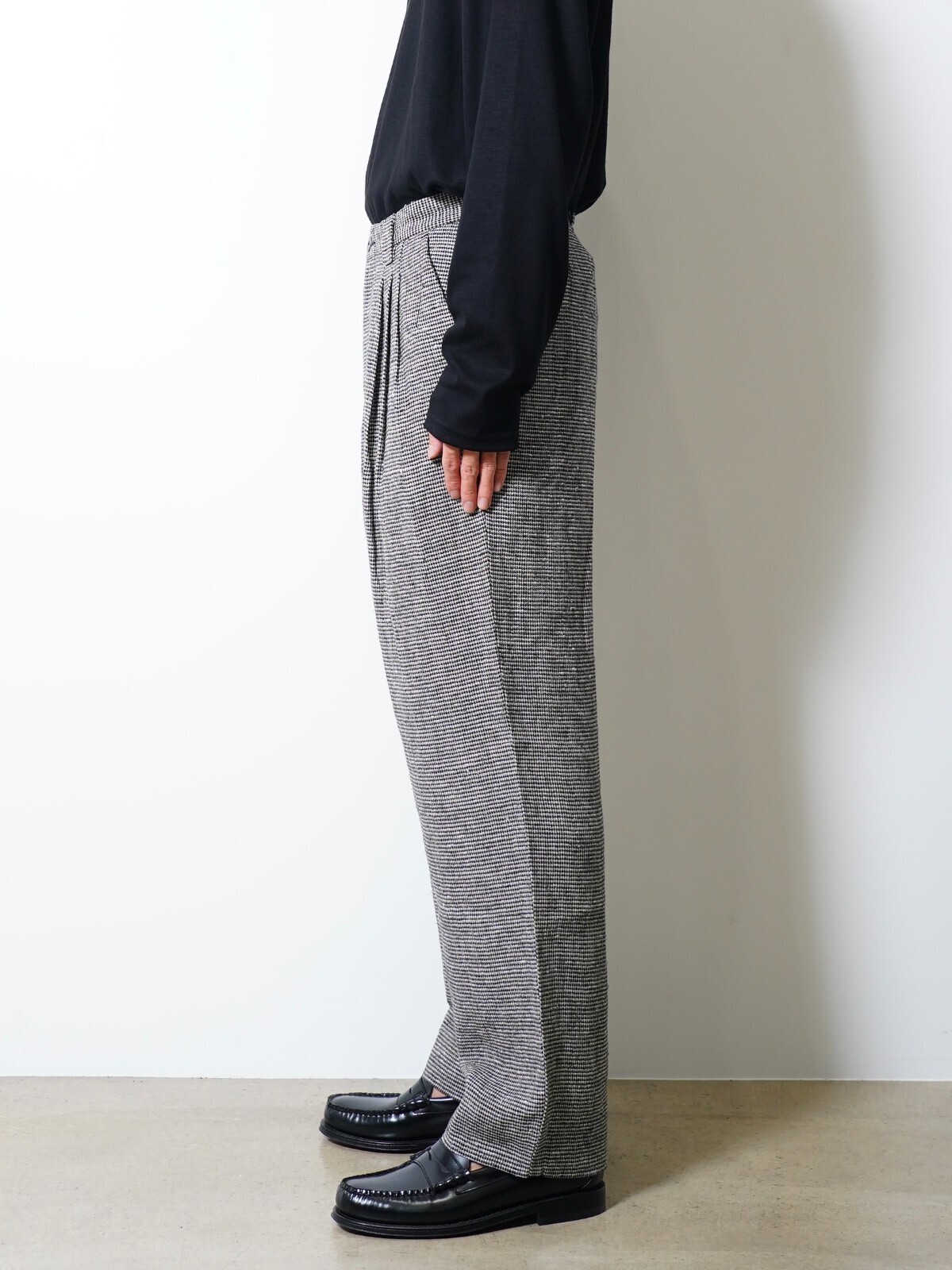 saby 男裝 SLEEPING TROUSERS - Bishu Japan Silk Linen Plaid FAB - 圖片9