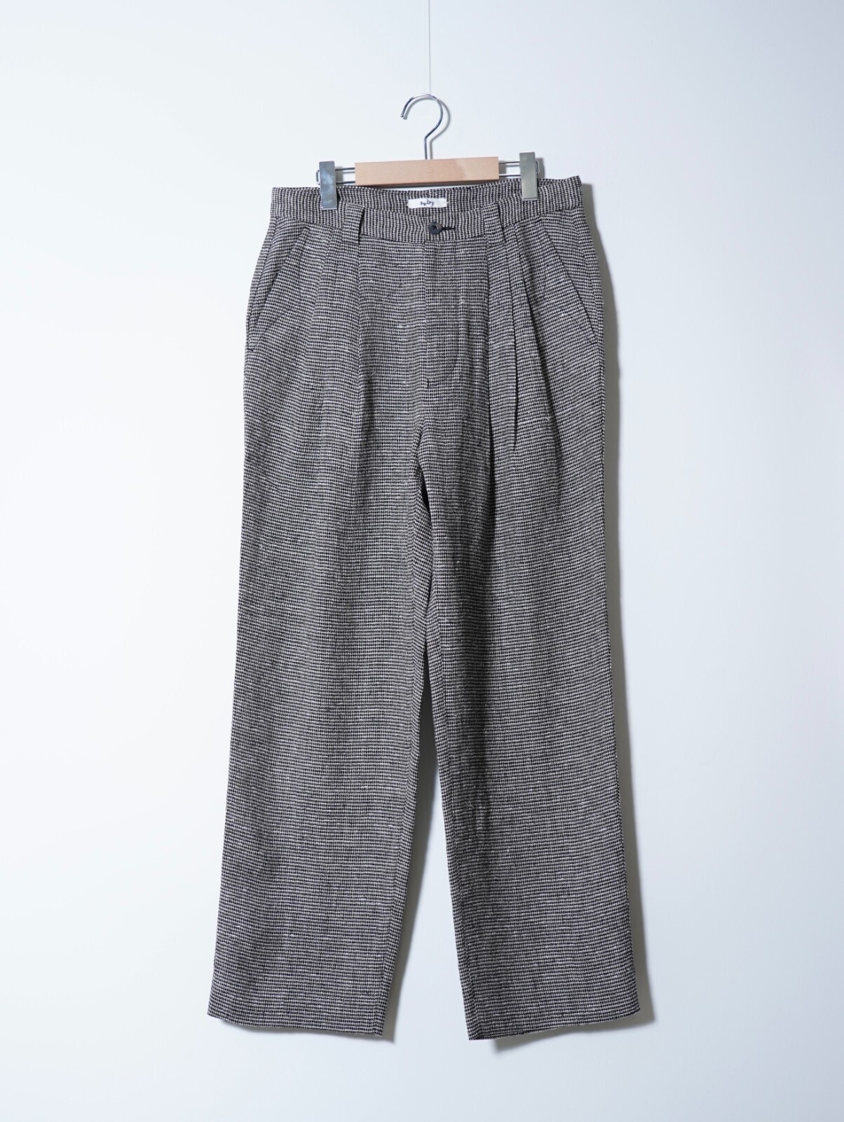 saby 男裝 SLEEPING TROUSERS - Bishu Japan Silk Linen Plaid FAB - 圖片1