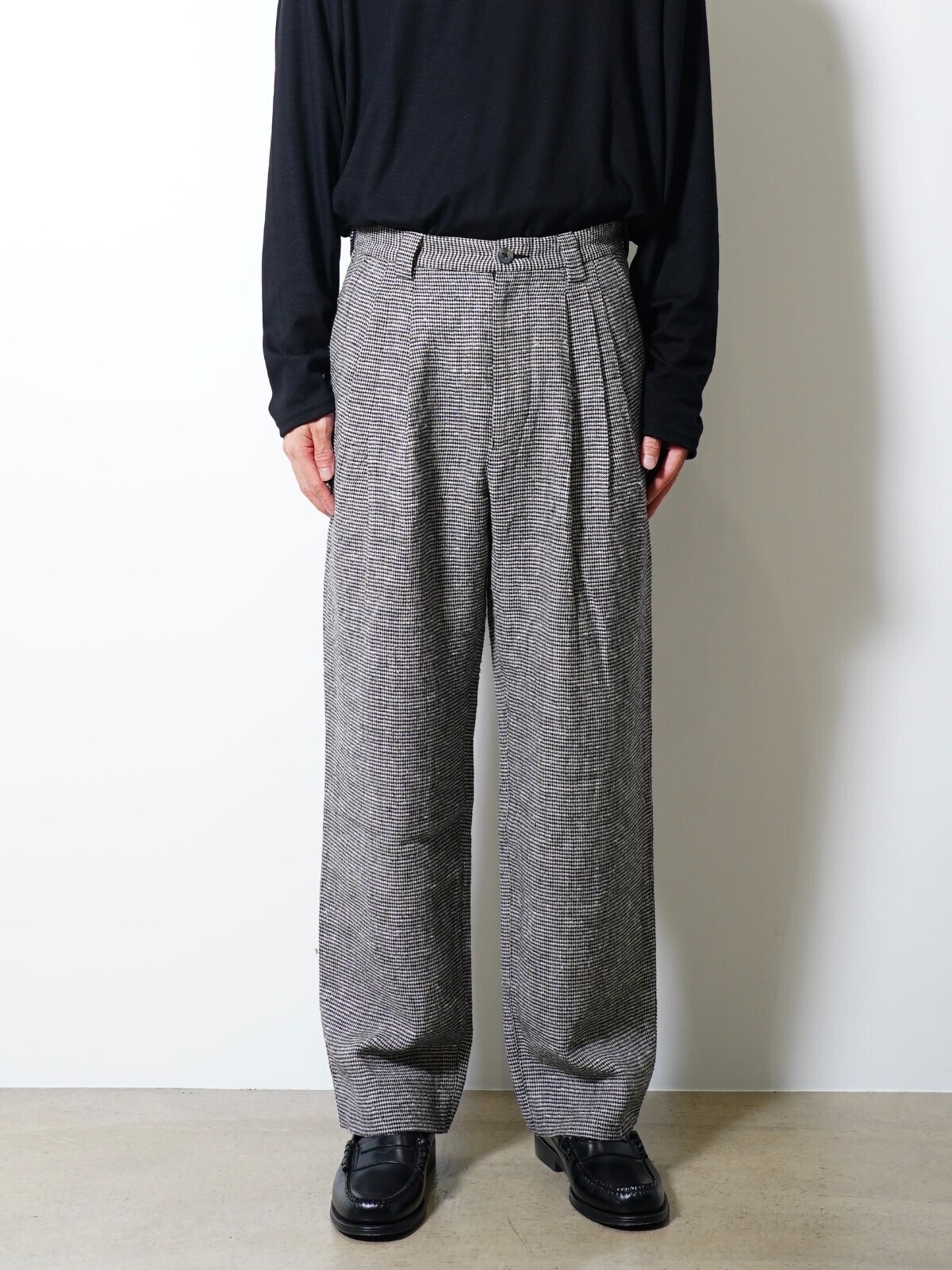 saby 男裝 SLEEPING TROUSERS - Bishu Japan Silk Linen Plaid FAB - 圖片8