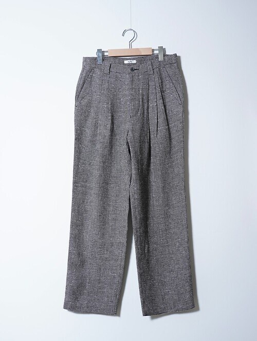 SLEEPING TROUSERS - Bishu Japan Silk Linen Plaid FAB -｜saby 男裝