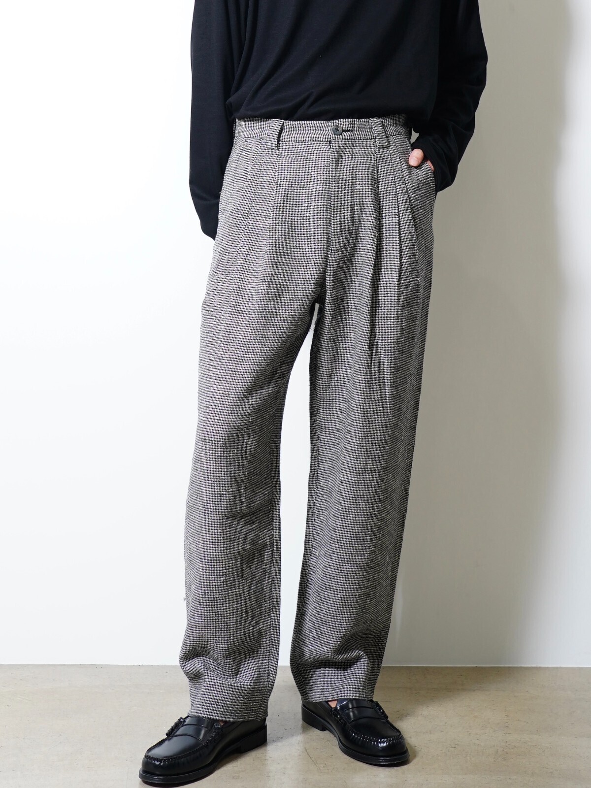 saby 男裝 SLEEPING TROUSERS - Bishu Japan Silk Linen Plaid FAB - 圖片11