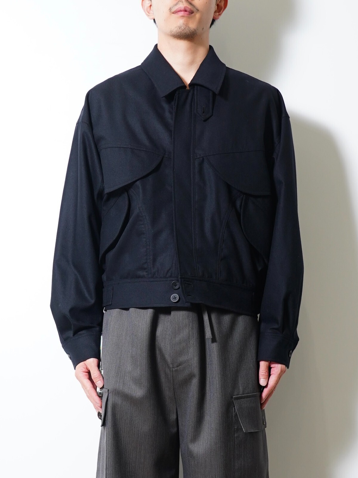 ANTHEM A 男裝 WOOL CASHMERE POPLIN MELTON POCKET BLOUSON 圖片23