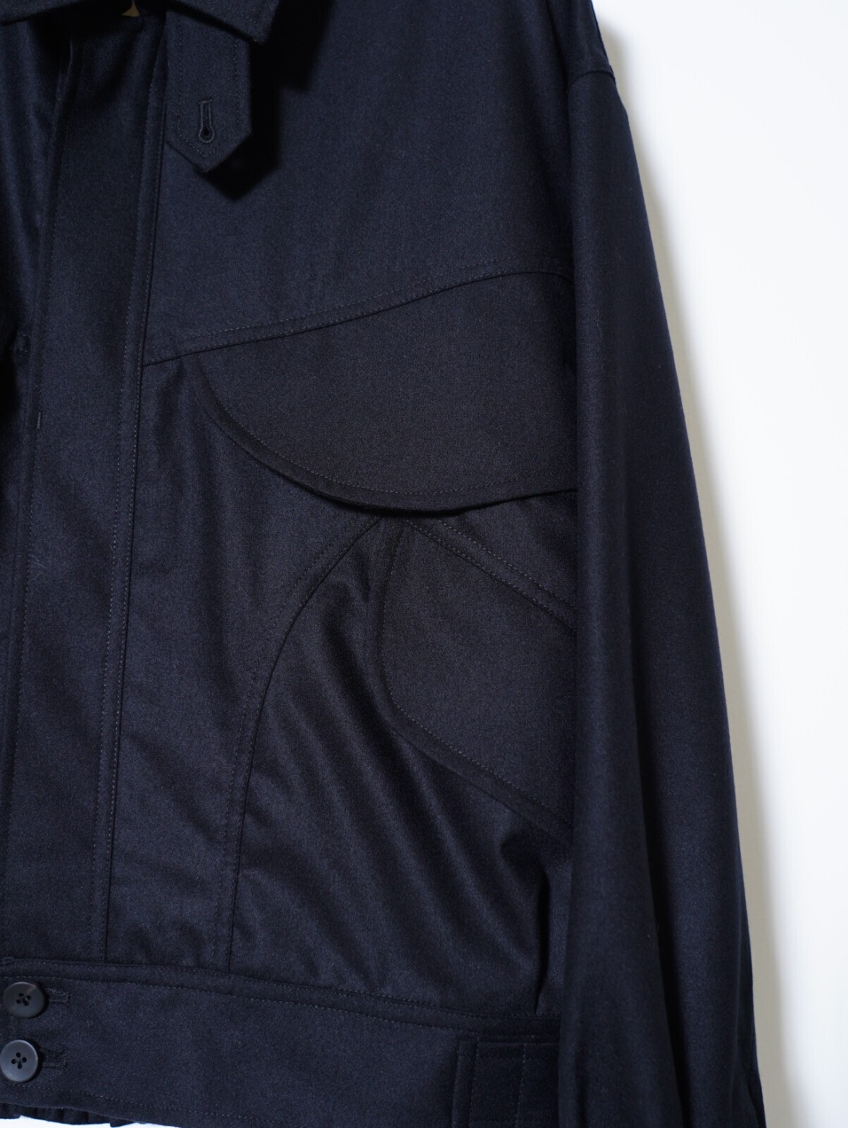 ANTHEM A 男裝 WOOL CASHMERE POPLIN MELTON POCKET BLOUSON 圖片18