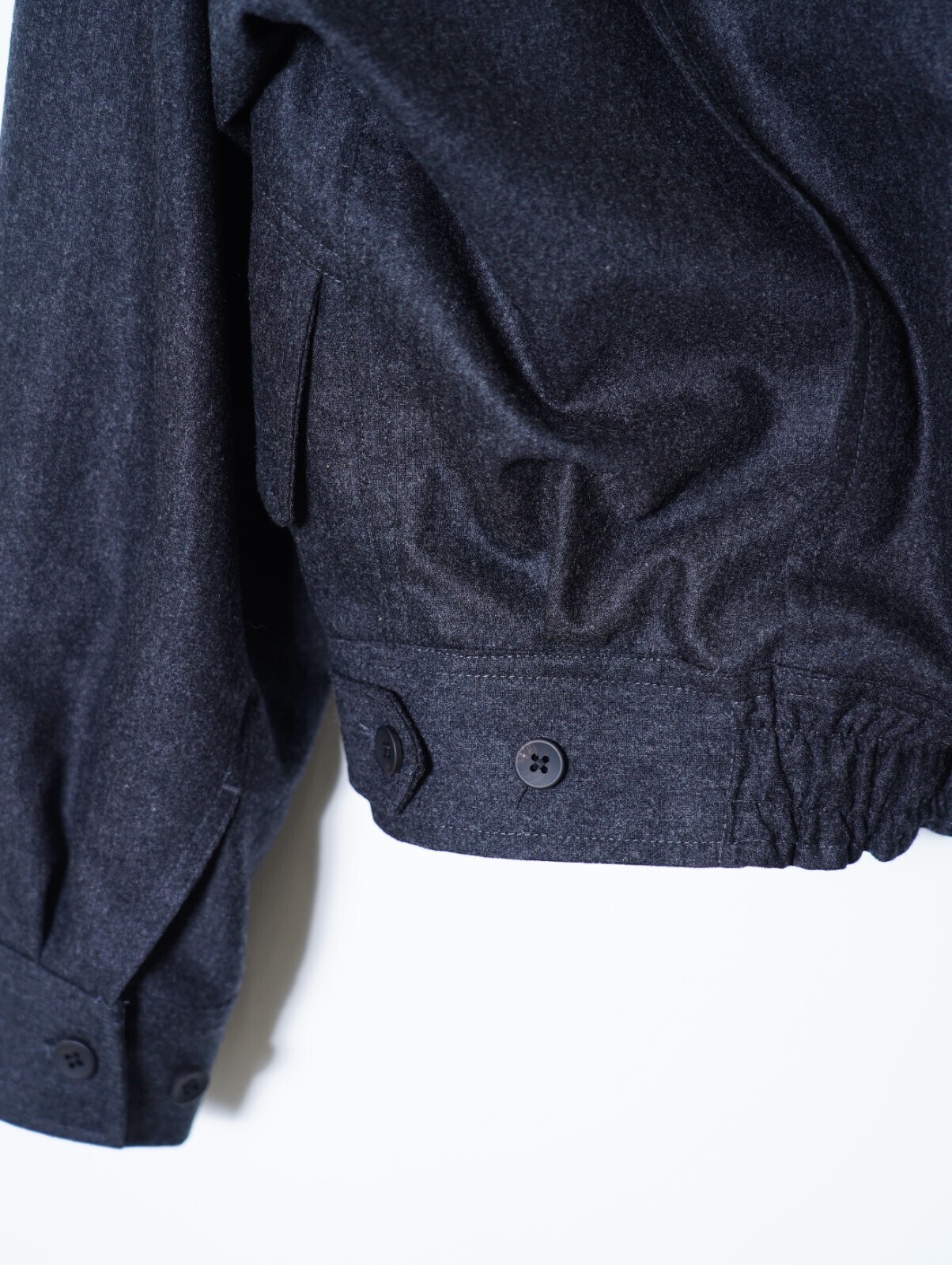 ANTHEM A 男裝 WOOL CASHMERE POPLIN MELTON POCKET BLOUSON 圖片12