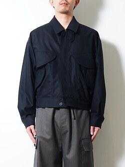 ANTHEM A 男裝 WOOL CASHMERE POPLIN MELTON POCKET BLOUSON 圖片23