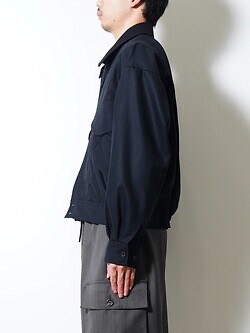 ANTHEM A 男裝 WOOL CASHMERE POPLIN MELTON POCKET BLOUSON 圖片24