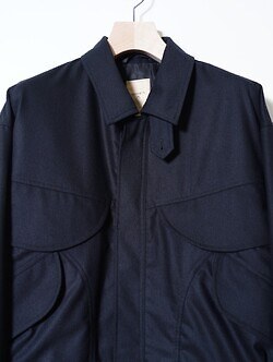 ANTHEM A 男裝 WOOL CASHMERE POPLIN MELTON POCKET BLOUSON 圖片15