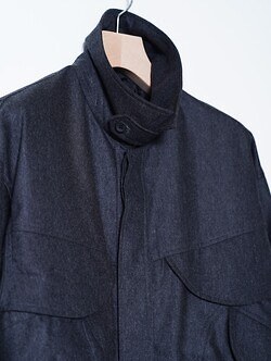 ANTHEM A 男裝 WOOL CASHMERE POPLIN MELTON POCKET BLOUSON 圖片4