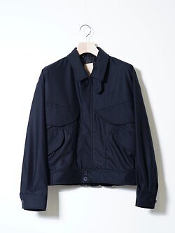 ANTHEM A 男裝 WOOL CASHMERE POPLIN MELTON POCKET BLOUSON 圖片13