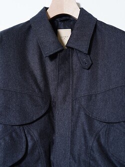 ANTHEM A 男裝 WOOL CASHMERE POPLIN MELTON POCKET BLOUSON 圖片3
