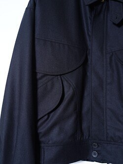 ANTHEM A 男裝 WOOL CASHMERE POPLIN MELTON POCKET BLOUSON 圖片17