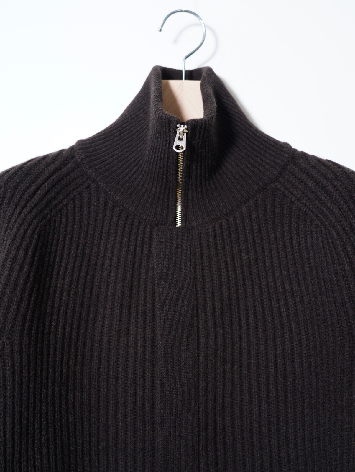 SARTO MENS FULL CARDIGAN STITCH HIGH NECK ZIP JACKET IMAGE8