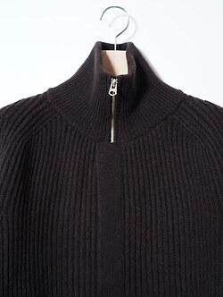 SARTO MENS FULL CARDIGAN STITCH HIGH NECK ZIP JACKET IMAGE8