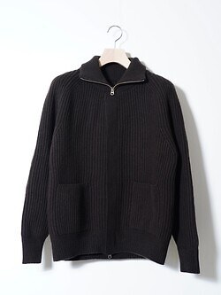 SARTO MENS FULL CARDIGAN STITCH HIGH NECK ZIP JACKET IMAGE7