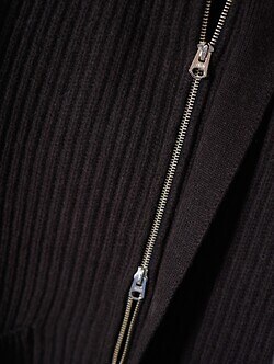 SARTO MENS FULL CARDIGAN STITCH HIGH NECK ZIP JACKET IMAGE12