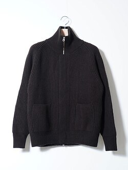 SARTO MENS FULL CARDIGAN STITCH HIGH NECK ZIP JACKET IMAGE6