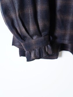 SARTO MENS WOOL OMBRE CHECK OPEN COLLAR SHIRT IMAGE10
