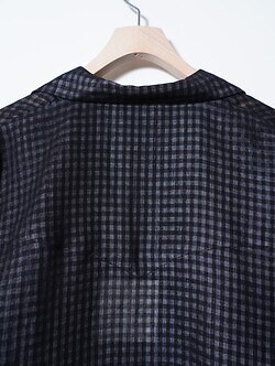 saby 男士 LAPEL SHIRTS- Bishu Japan Wool Plaid FAB - 图片10
