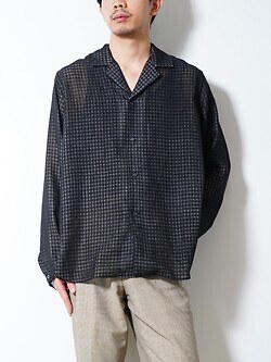 saby 男士 LAPEL SHIRTS- Bishu Japan Wool Plaid FAB - 图片4