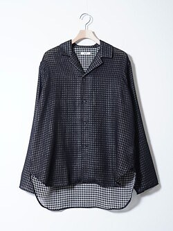 saby 男士 LAPEL SHIRTS- Bishu Japan Wool Plaid FAB - 图片5
