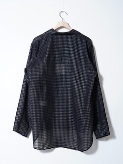 saby 男士 LAPEL SHIRTS- Bishu Japan Wool Plaid FAB - 图片6