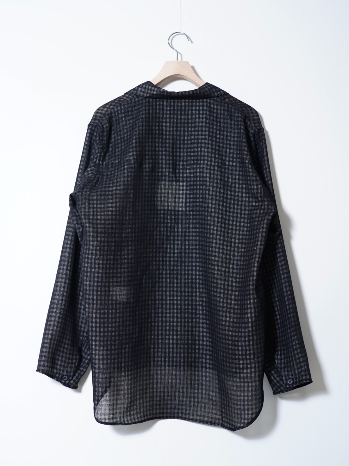 saby 男士 LAPEL SHIRTS- Bishu Japan Wool Plaid FAB - 图片6