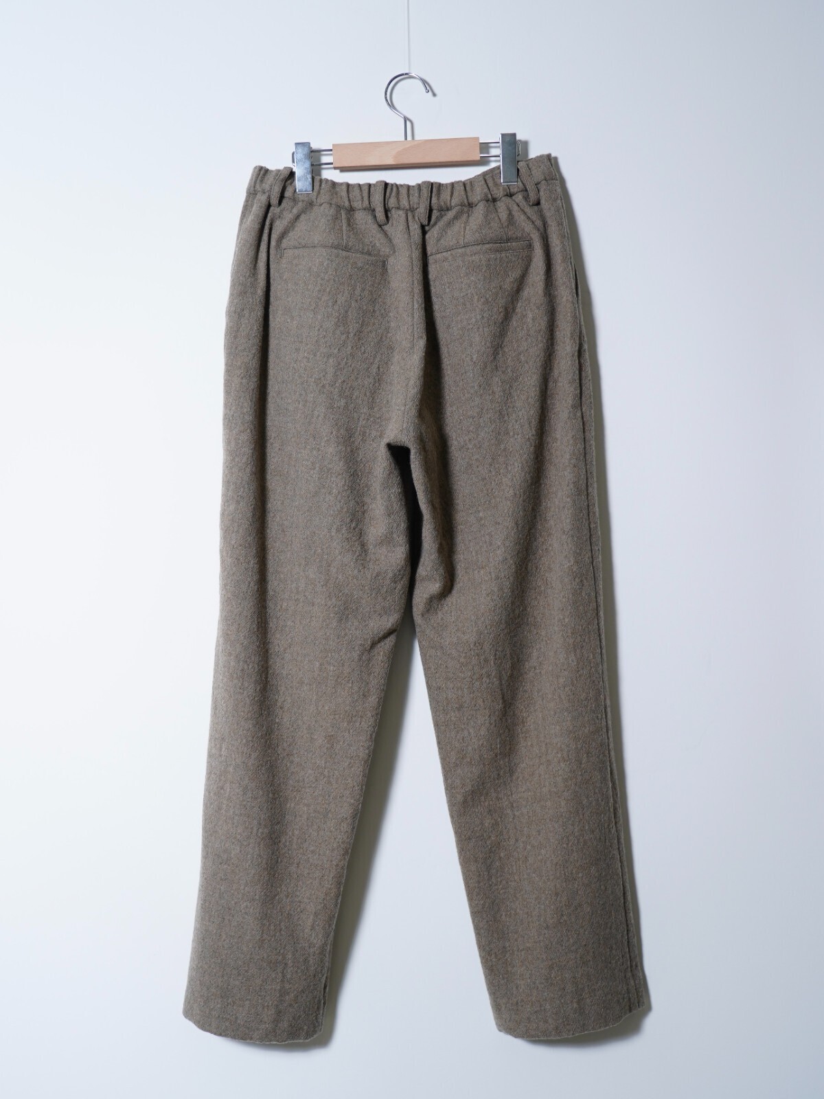 FUJI 男裝 WOOL ELASTIC-WAIST TROUSERS 圖片2