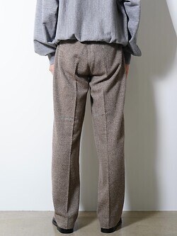 SEVEN BY SEVEN 男士 INTUCK TROUSERS   - Silk Wool Angora Cashmere - 圖片3