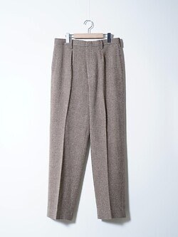 SEVEN BY SEVEN 男士 INTUCK TROUSERS   - Silk Wool Angora Cashmere - 圖片5