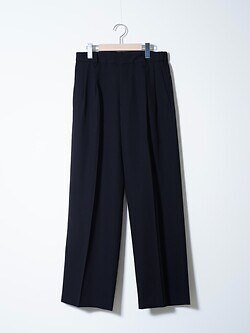 IRENISA 남성 TWO-TUCKS WIDE TROUSERS 이미지1
