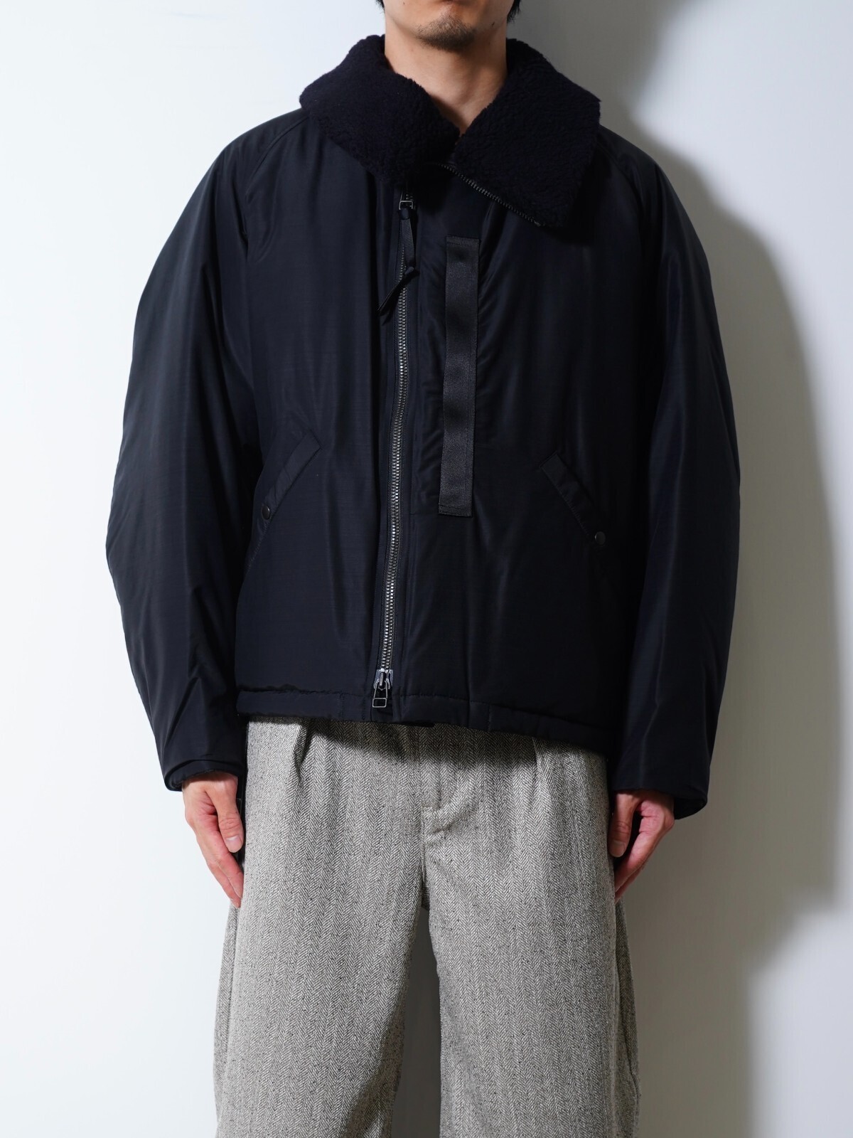 Product Twelve 남성 Light Wool Nylon Puffer Jacket 이미지1