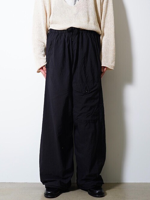 GARMENT DYED WIDE EASY TROUSERS｜NULABEL MENS