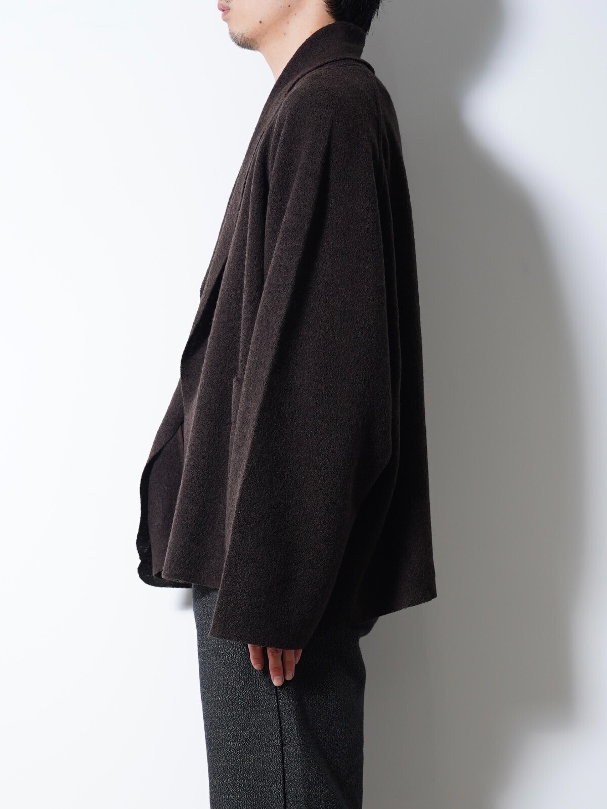 SEVEN BY SEVEN 男士 CARDIGAN JACKET  ‐Hard Twist Crepe Knit‐ 圖片2