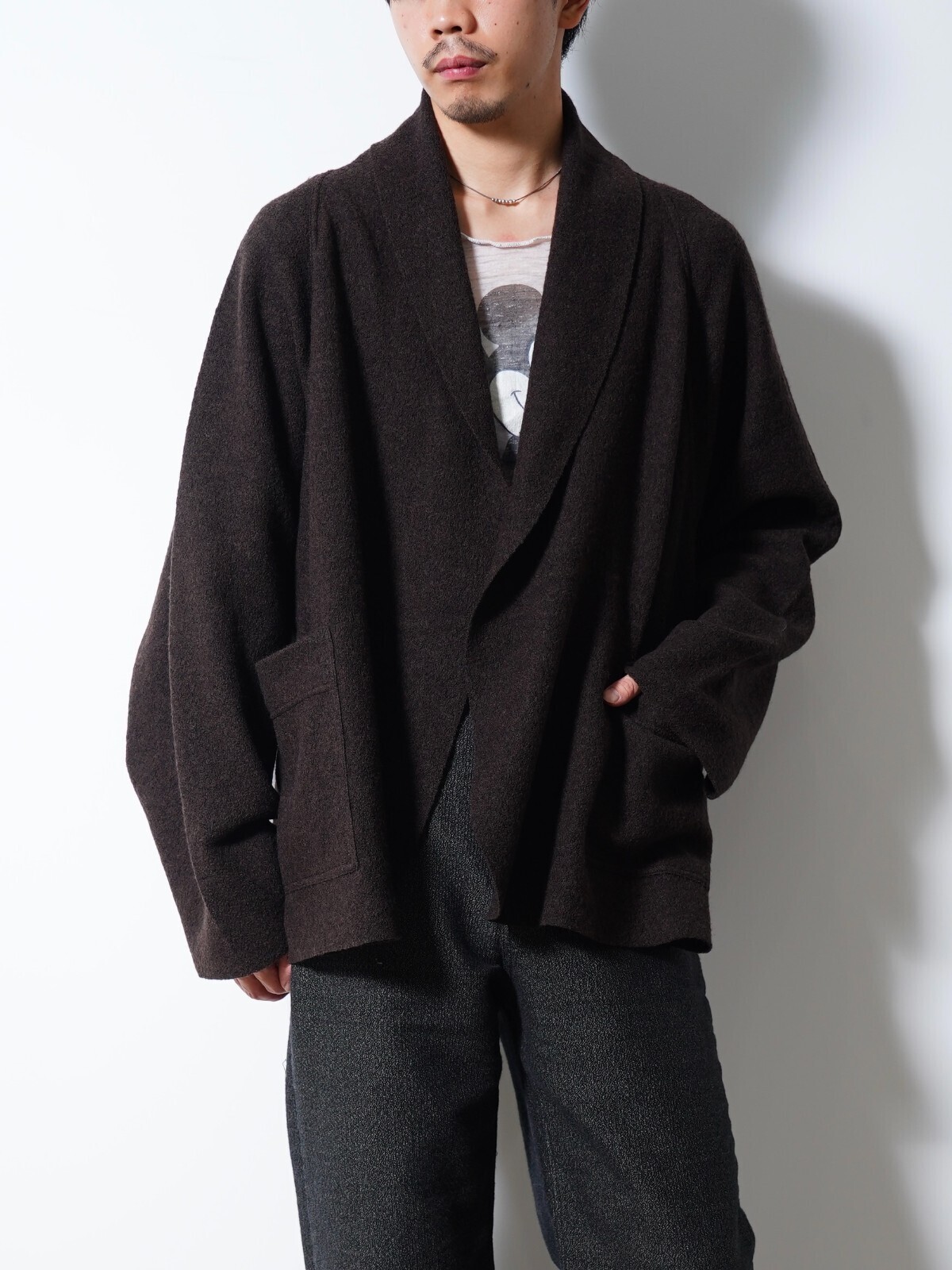 SEVEN BY SEVEN 男士 CARDIGAN JACKET  ‐Hard Twist Crepe Knit‐ 圖片4